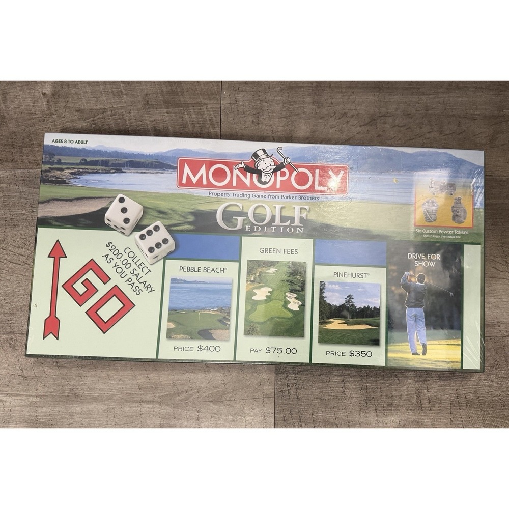 Vtg Golf Edition Monopoly Board Game Factory Sealed New‎ In Box